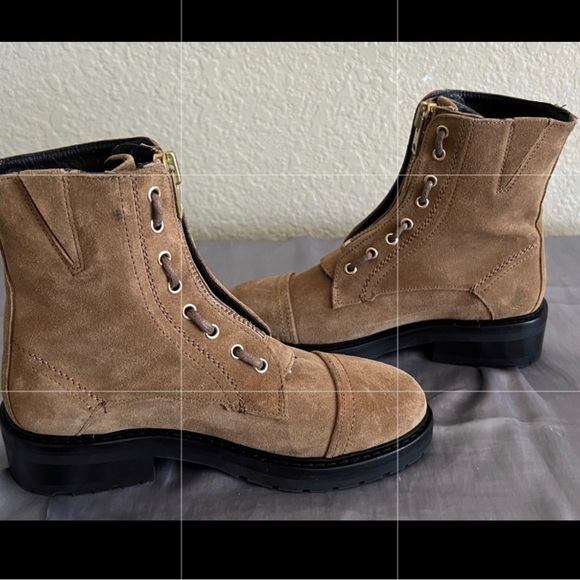 All Saints Ariel Combat Suede Boots Size EU 36 New - Picture 7 of 14